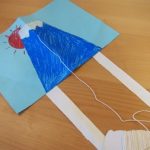 親子工作！凧揚げの簡単な作り方で冬の遊びにチャレンジpart4